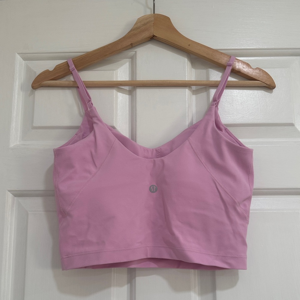 Lululemon Align Cropped Cami Tank Top *Light Support, A/B Cup Vitapink - Size 6 - Picture 8 of 9